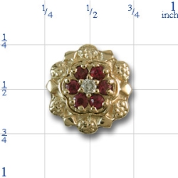 R519 Ruby Bracelet Slide 